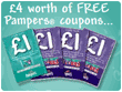 UK Free Stuff Offer - £4 of Free Pampers Vouchers