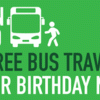 Free Birthday Bus Travel in the West of England