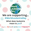 Free World Leukemia Day Pin Badge